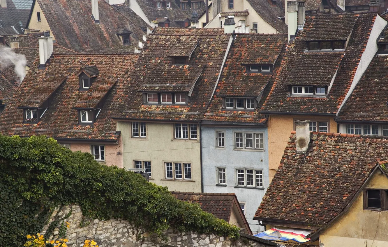 Photo wallpaper roof, Switzerland, Schaffhausen