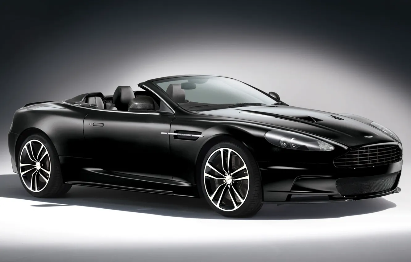 Photo wallpaper auto, black, Aston-Martin