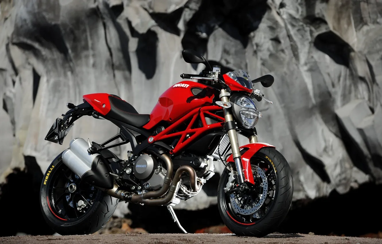 Photo wallpaper Ducati, 2012, monster, Pirelli, 1100evo