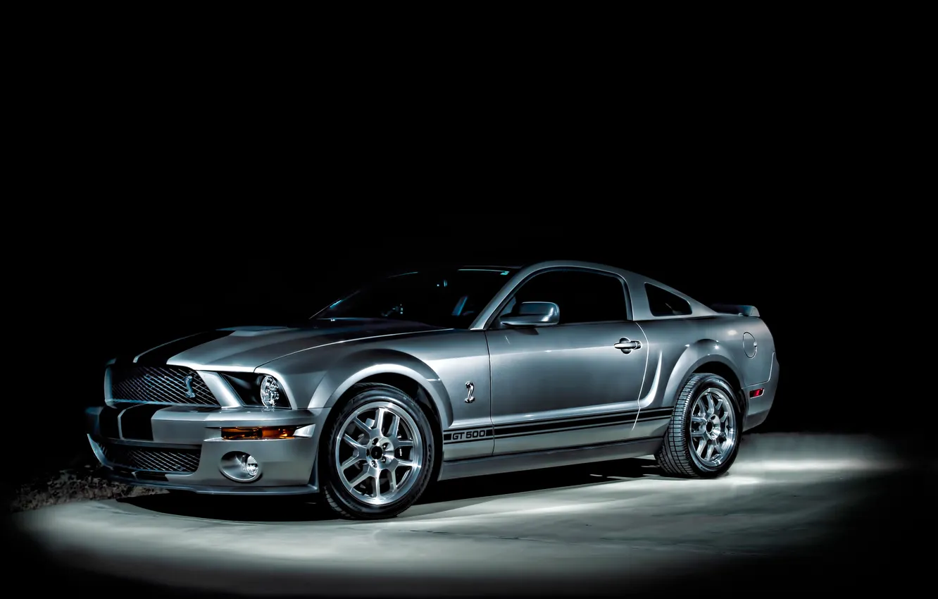 Photo wallpaper night, Ford, MustangGT