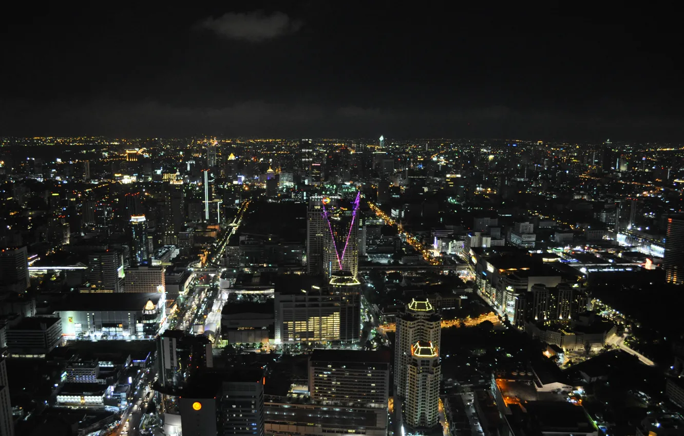 Photo wallpaper night, city, the city, Thailand, Bangkok, Bangkok