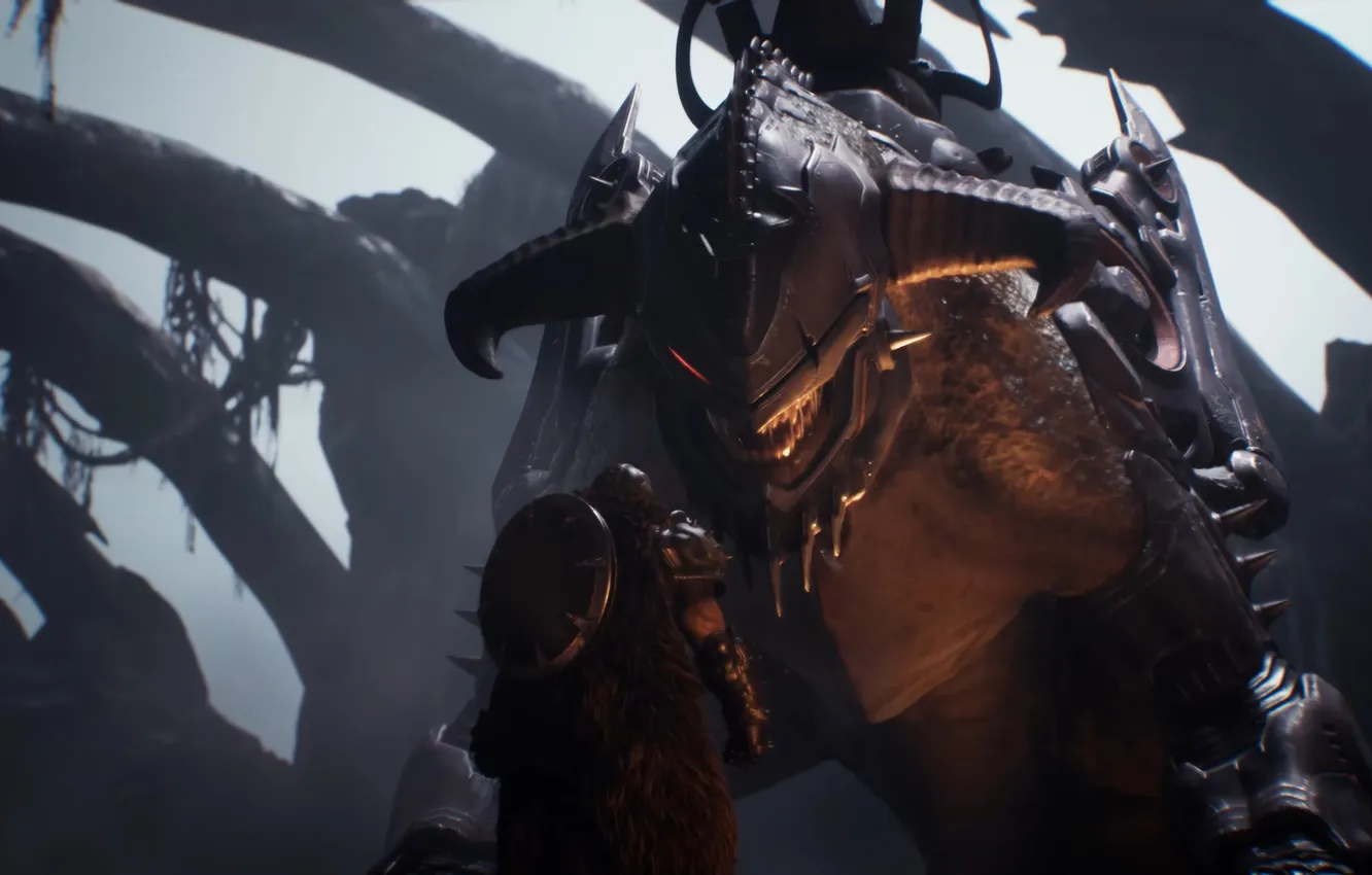 Photo wallpaper dragon, Xbox, Doom, id Software, Hangman Rock, The Dark Ages