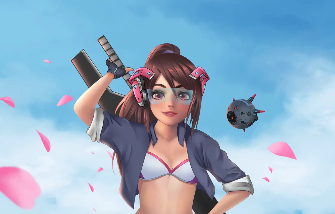 Photo wallpaper girl, fantasy, robot, style, Alice, face, Illustration, Characters