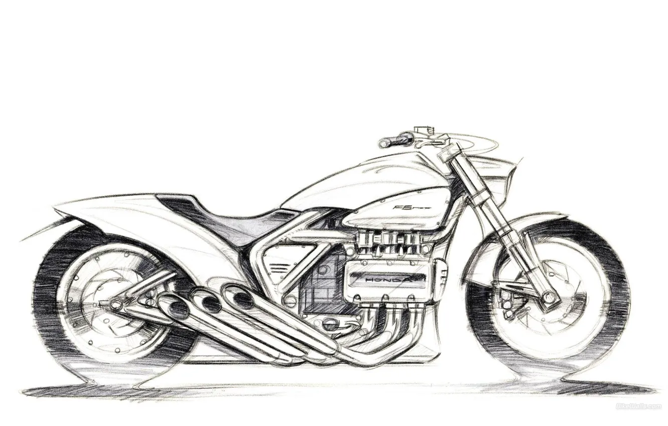 Photo wallpaper motorcycles, Moto, Honda, moto, motorcycle, motorbike, Rune 2004, Rune