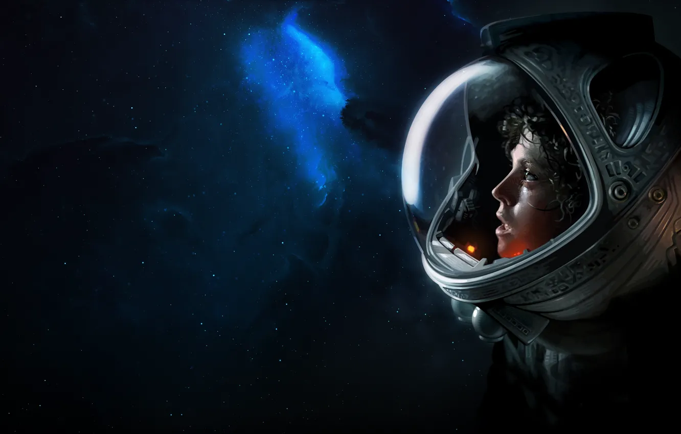Photo wallpaper space, stars, space, the suit, Stranger, space, alien, nebula