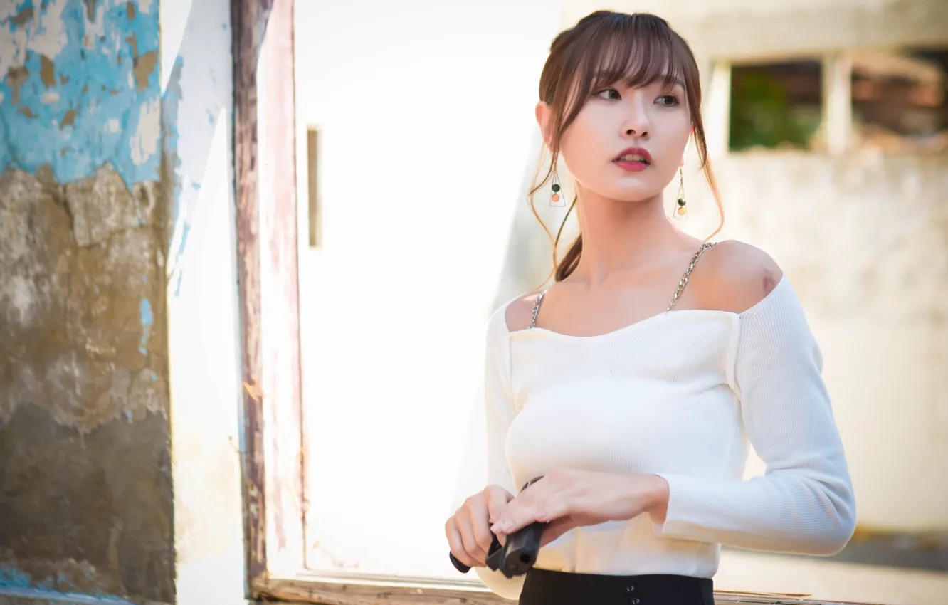 Photo wallpaper China, girl, sexy, girls, woman, model, asian, cute