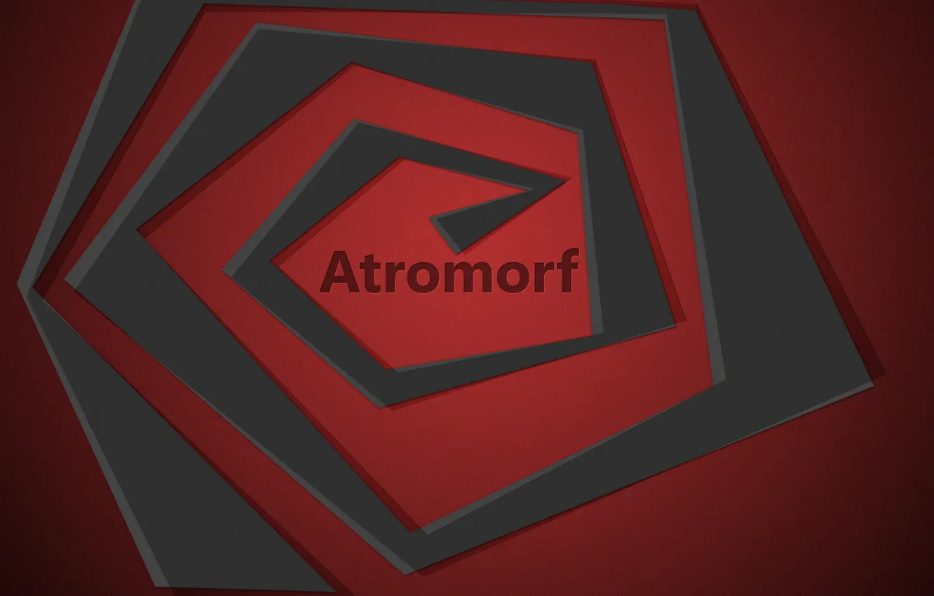 Photo wallpaper red, minimalism, angle, atromorf