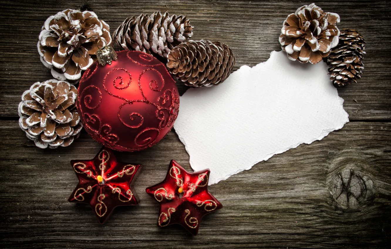 Photo wallpaper balls, trees, paper, bumps, Christmas decoration