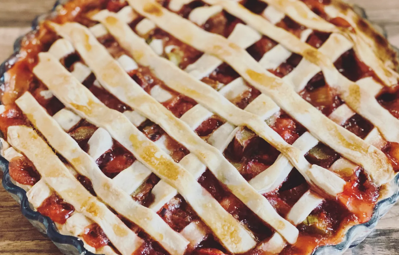 Photo wallpaper cake, pie, yummy, Rhubarb, Baked at Tom`s, Photography By Tom