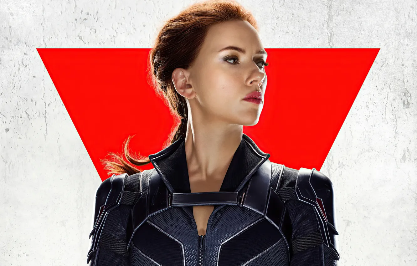Photo wallpaper look, pose, makeup, Scarlett Johansson, Scarlett Johansson, poster, hair, Black Widow