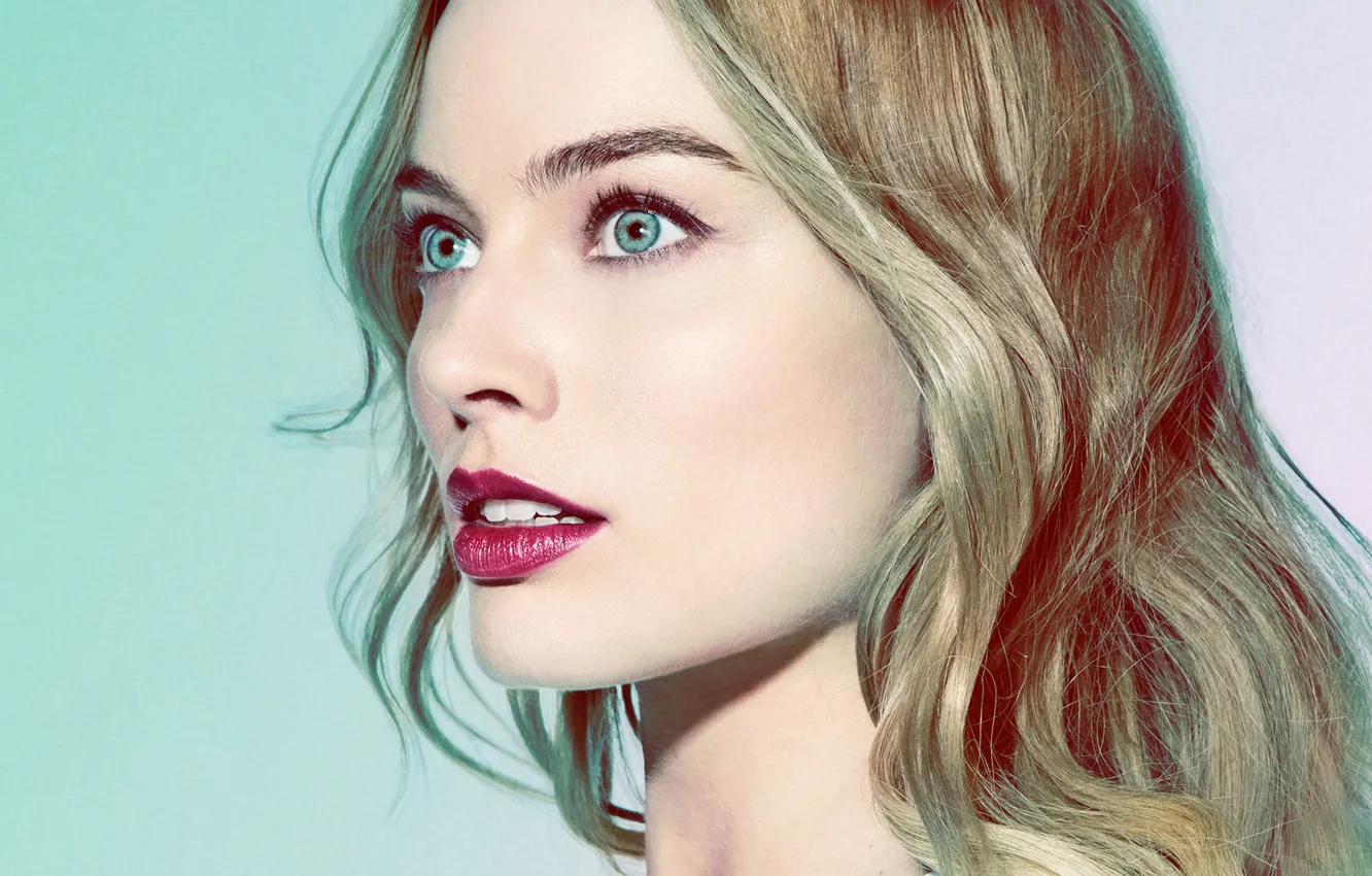 Photo wallpaper face, background, photoshop, makeup, actress, hairstyle, blonde, beauty