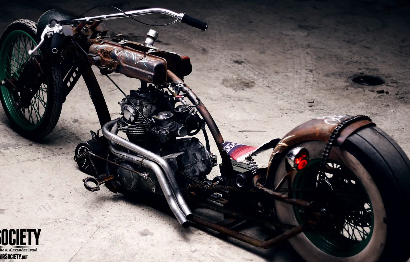 Photo wallpaper Chopper, Bike, Custom, Motorbike