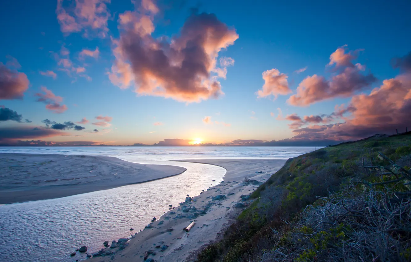 Photo wallpaper the ocean, coast, Pacific Ocean