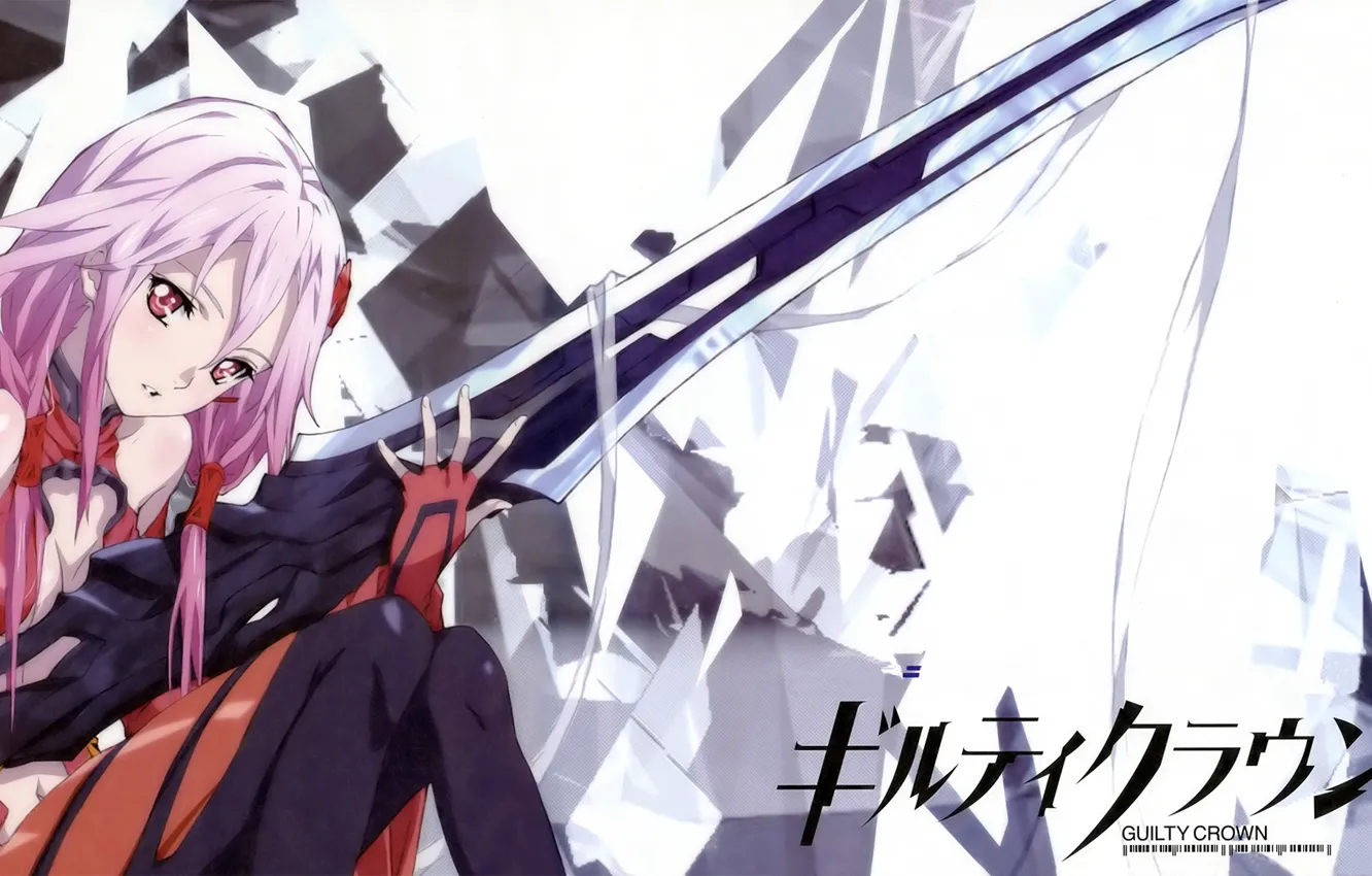 Photo wallpaper Girl, Anime, Guilty Crown, inori yuzuriha, The crown of sin, Guilty crown, Seen, Yuzuriha Of …