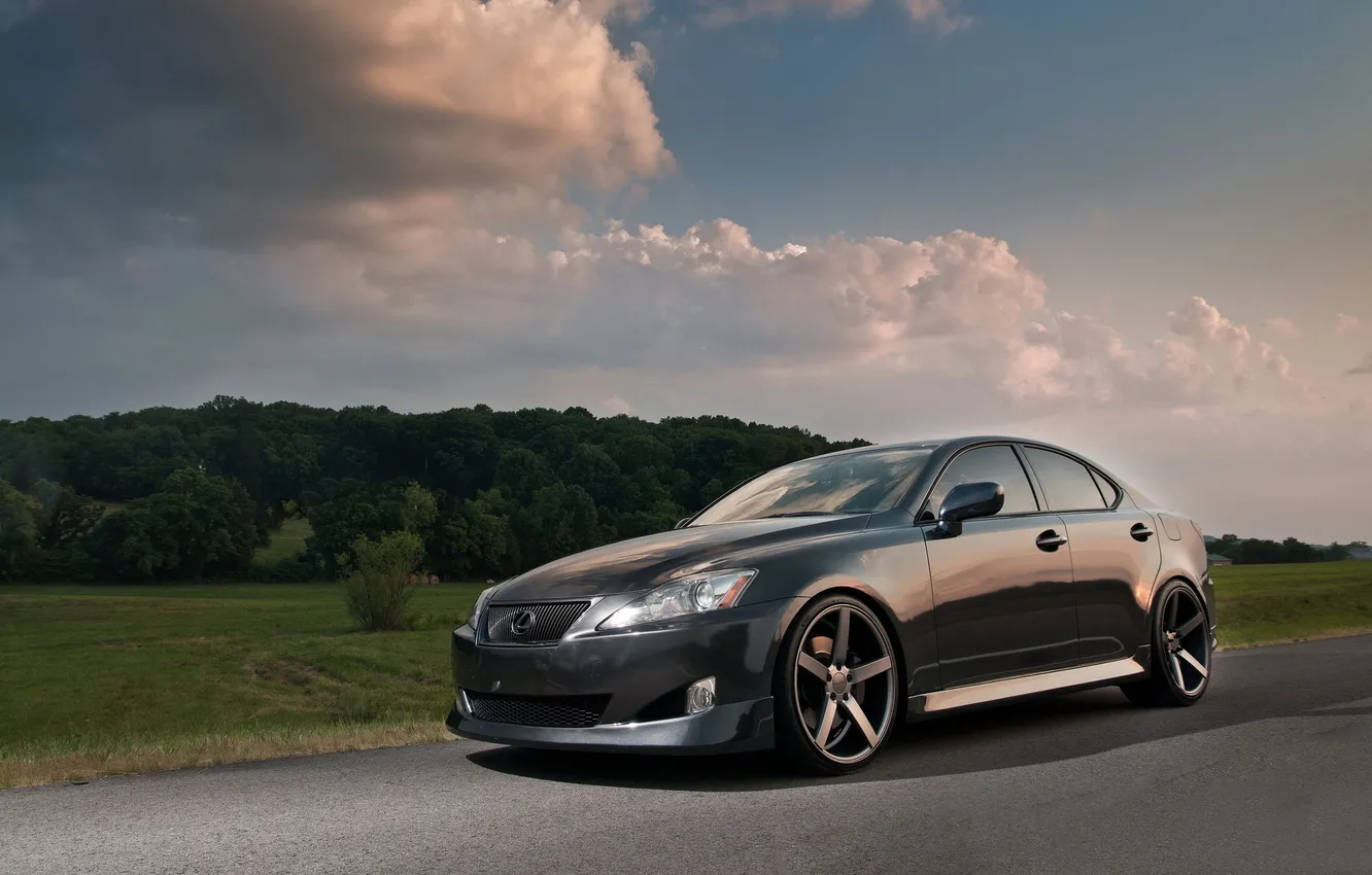 Photo wallpaper road, the sky, car, Lexus, lexus is