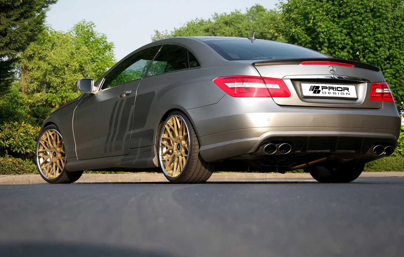 Photo wallpaper car, machine, tuning, Prior Design, Mercedes E-Class Coupe