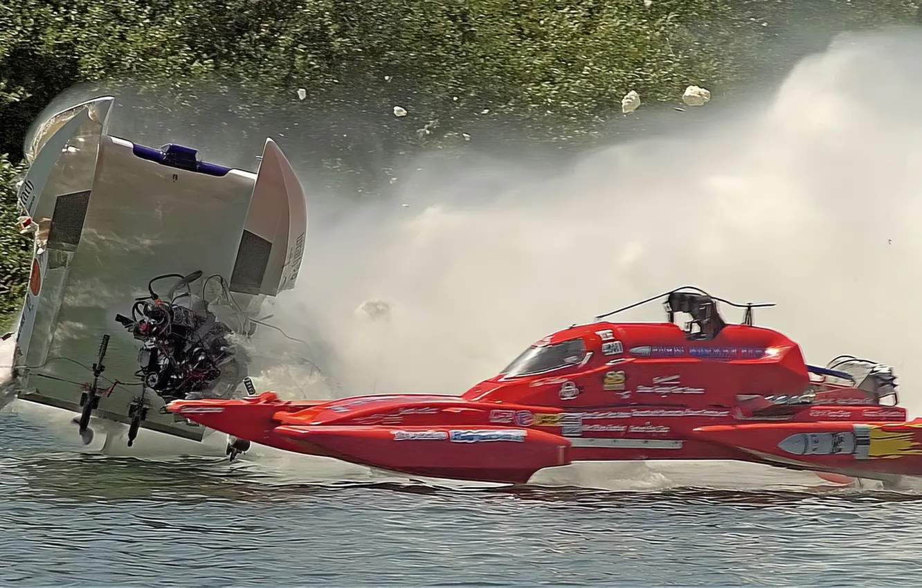 Photo wallpaper race, boat, speed