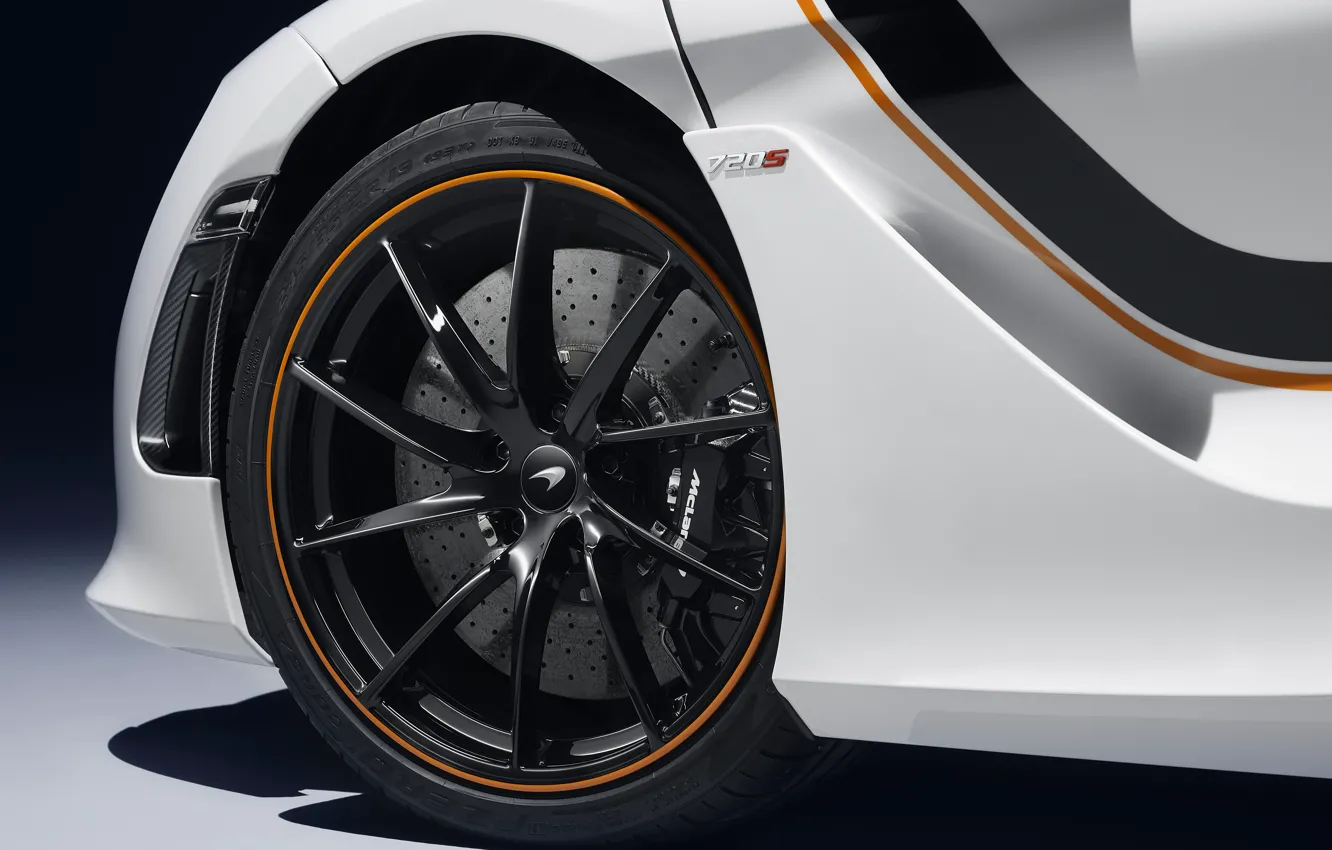 Photo wallpaper McLaren, wheel, supercar, 2018, MSO, 720S, Track Theme