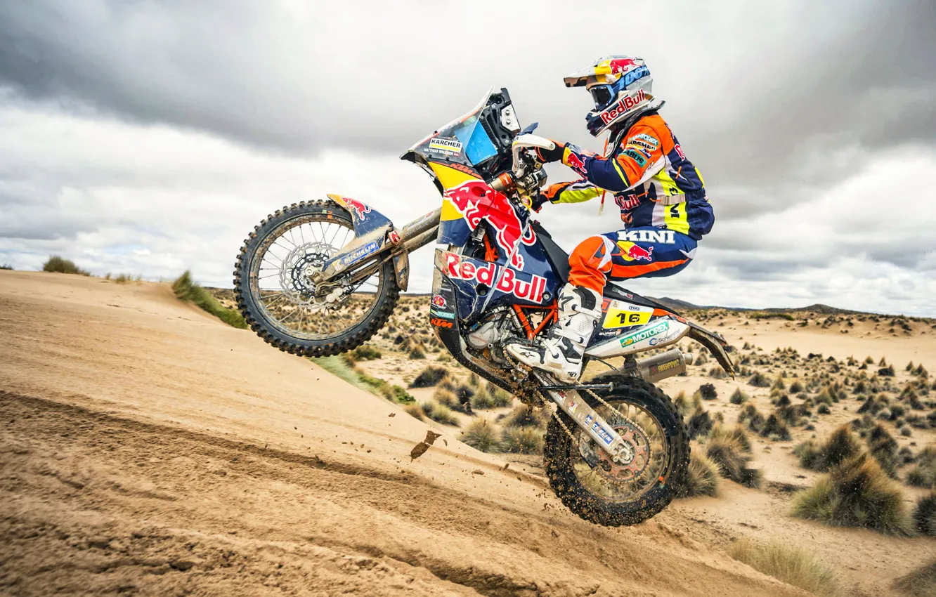 Photo wallpaper Sport, Speed, Motorcycle, Racer, Moto, Bike, Rally, Dakar