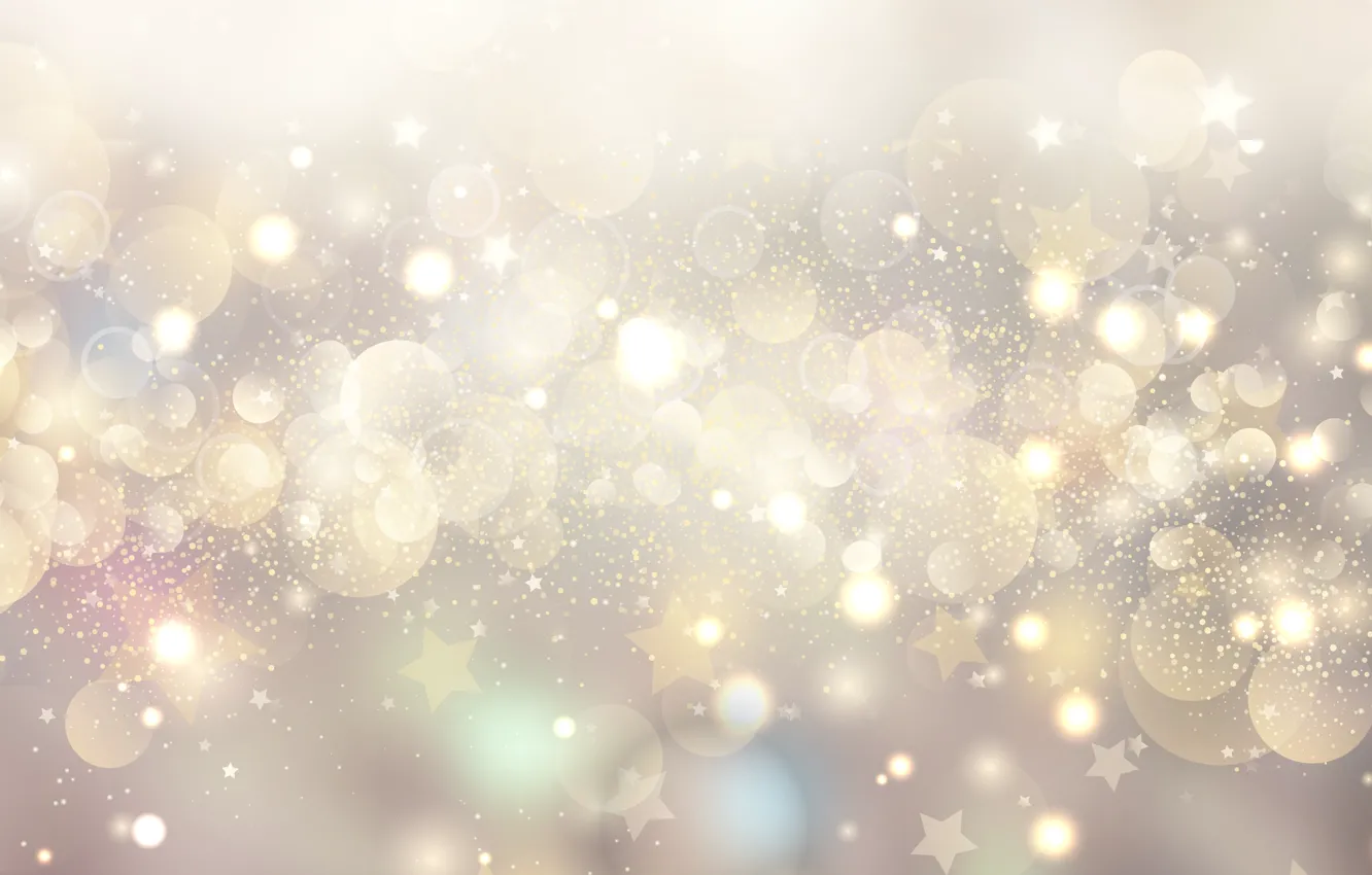 Photo wallpaper stars, light, snow, glare, lights, background, holiday, Shine