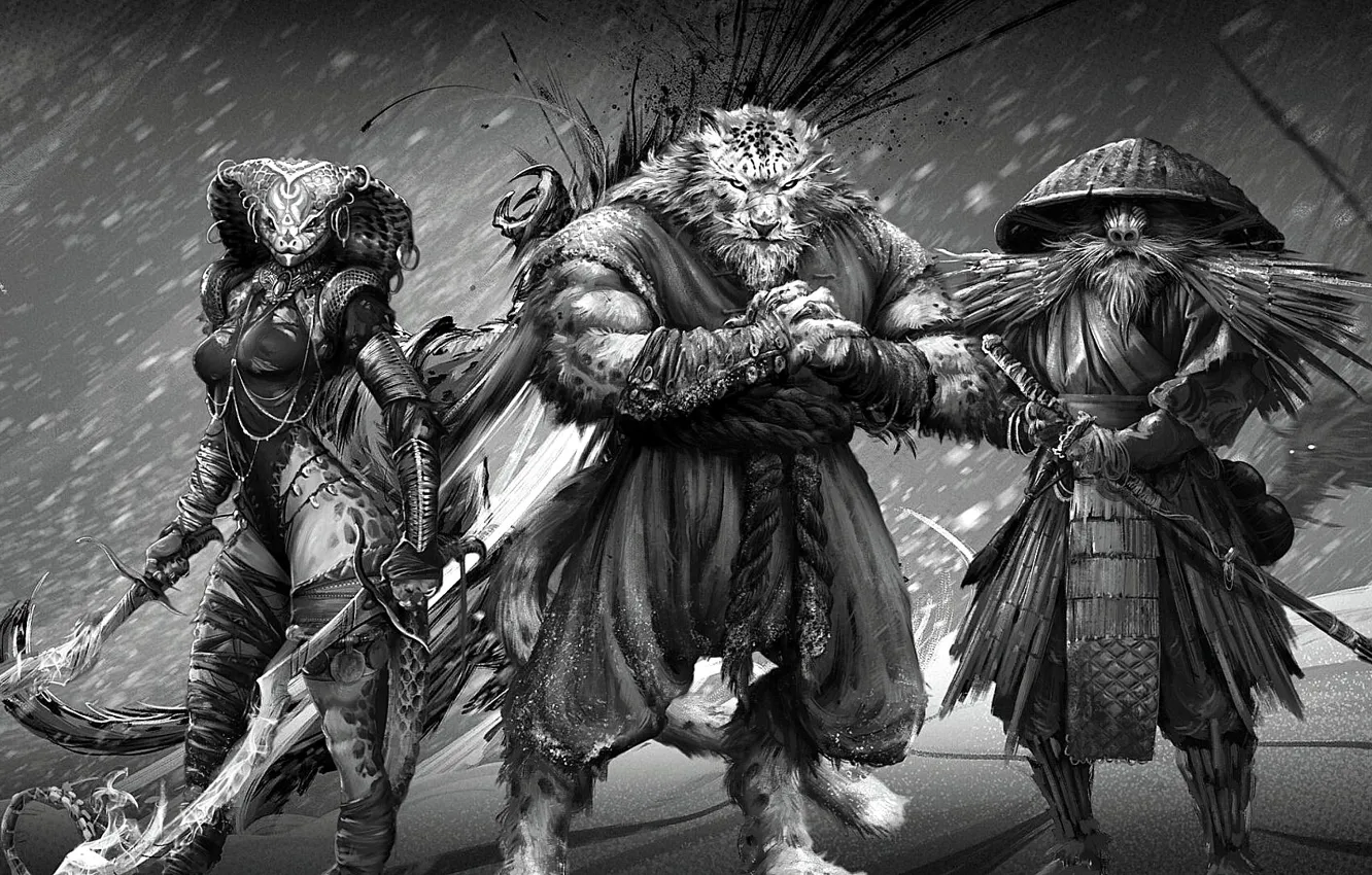 Photo wallpaper Sergei "BABOO" Dorokhin, The great master of the sword baboon Shin-Kui, Sword Grand Master Shin-Kui …