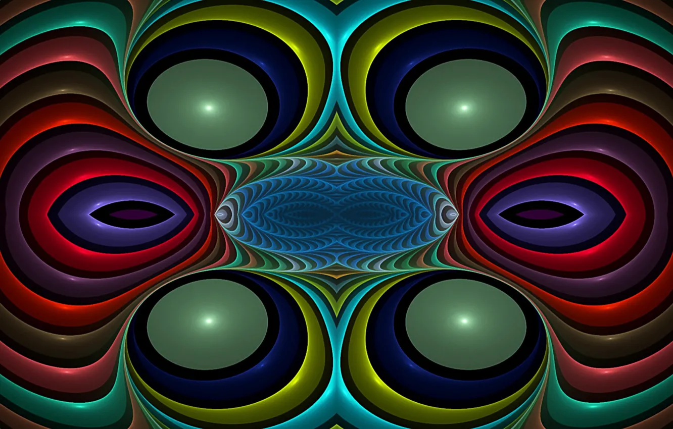 Photo wallpaper fantasy, figure, symmetry