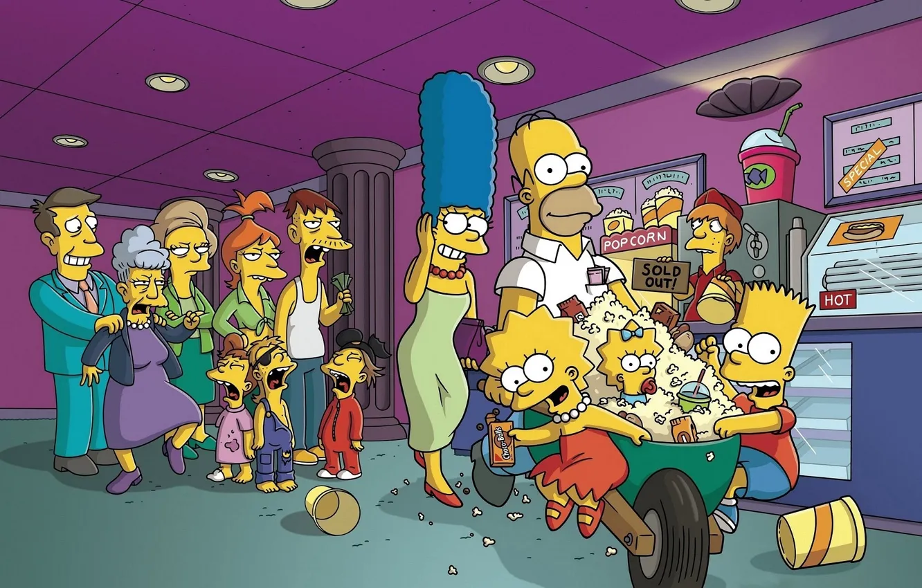 Photo wallpaper The simpsons, cartoon, The Simpsons, theft