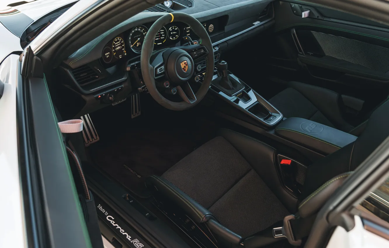 Photo wallpaper 911, Porsche, Porsche 911 GT3 RS, Car Interior, Tribute To Carrera RS