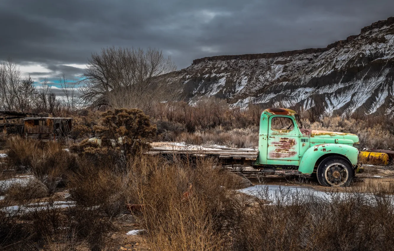 Photo wallpaper United States, Utah, Wayne, Caineville