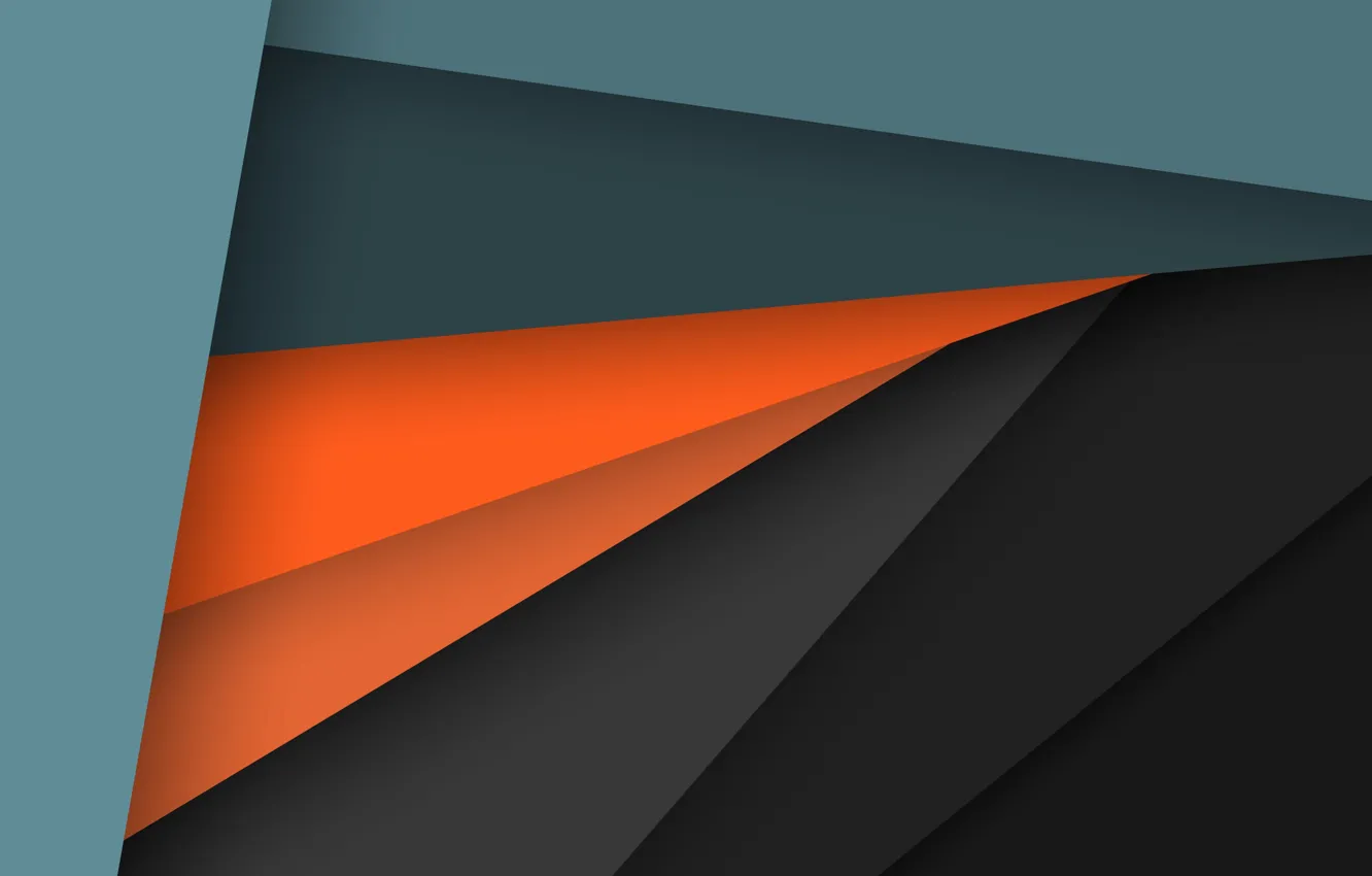 Photo wallpaper line, orange, grey, blue, geometry, design, color, material