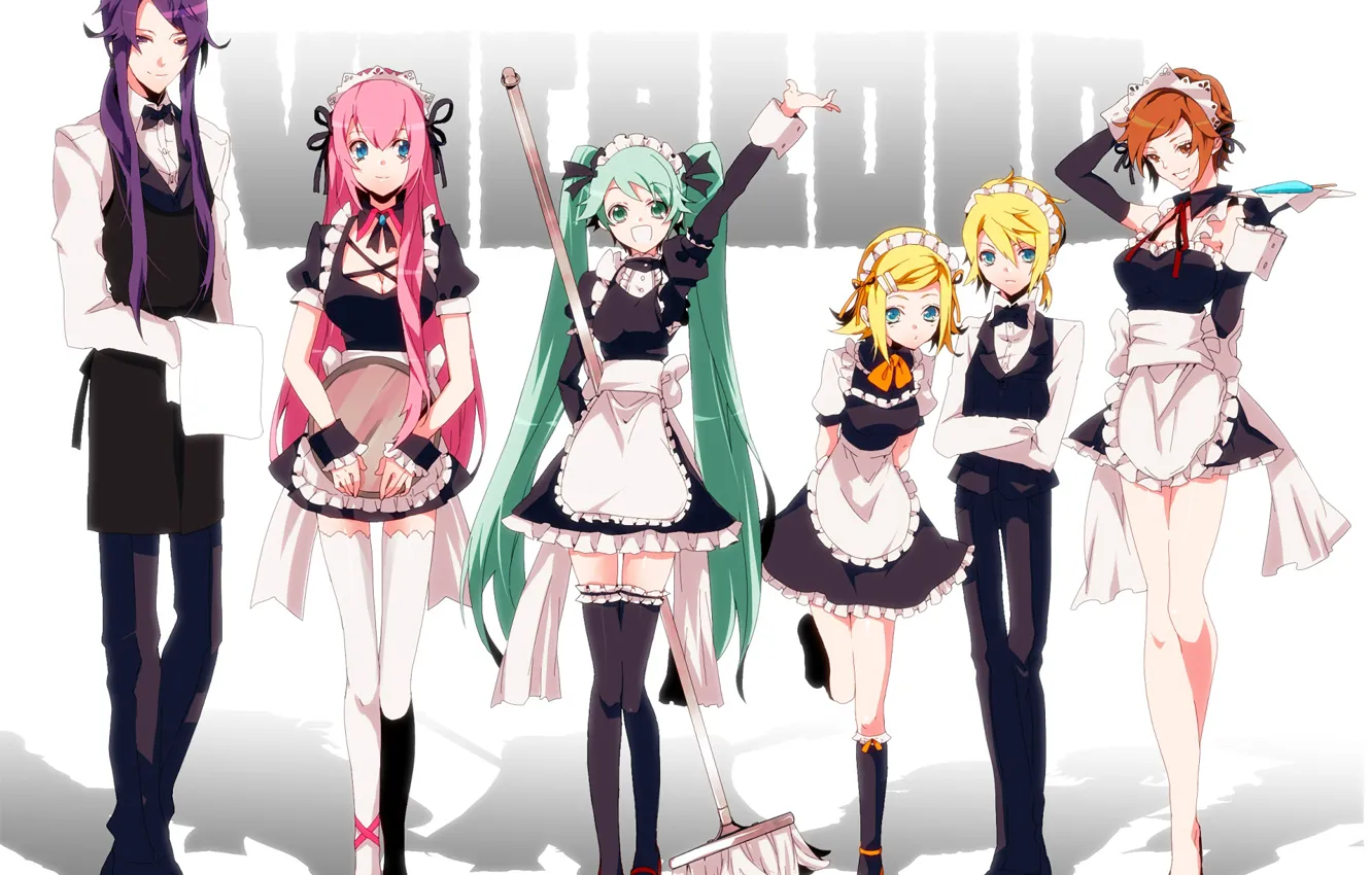 Photo wallpaper anime, art, Vocaloid, Vocaloid, characters, servants, maids