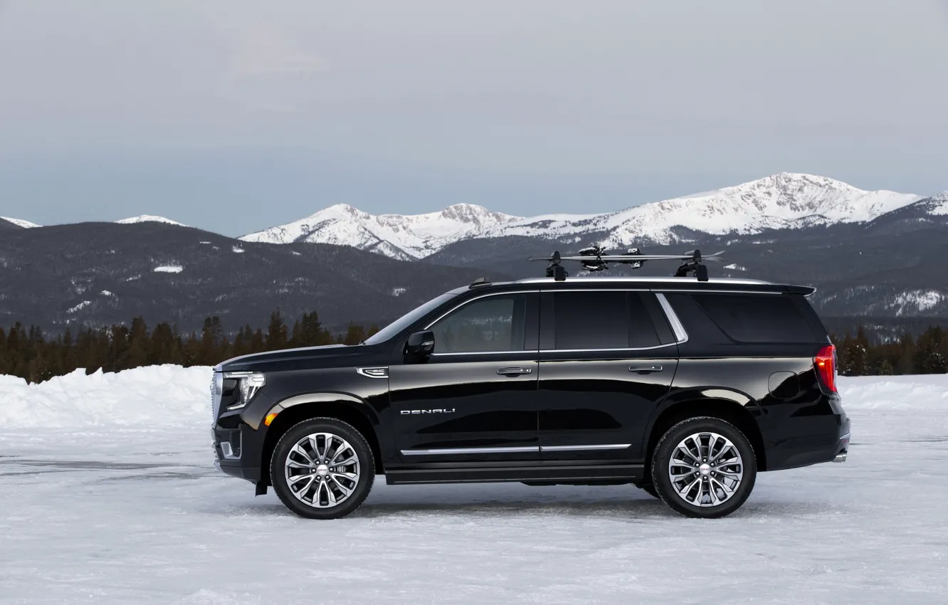 Photo wallpaper side view, GMC, SUV, Denali, Yukon, 2020