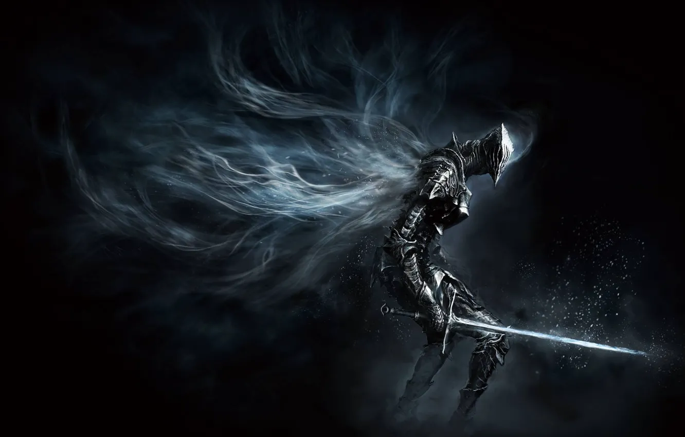 Photo wallpaper game, sword, knight, games, rpg, armor, knight, from software