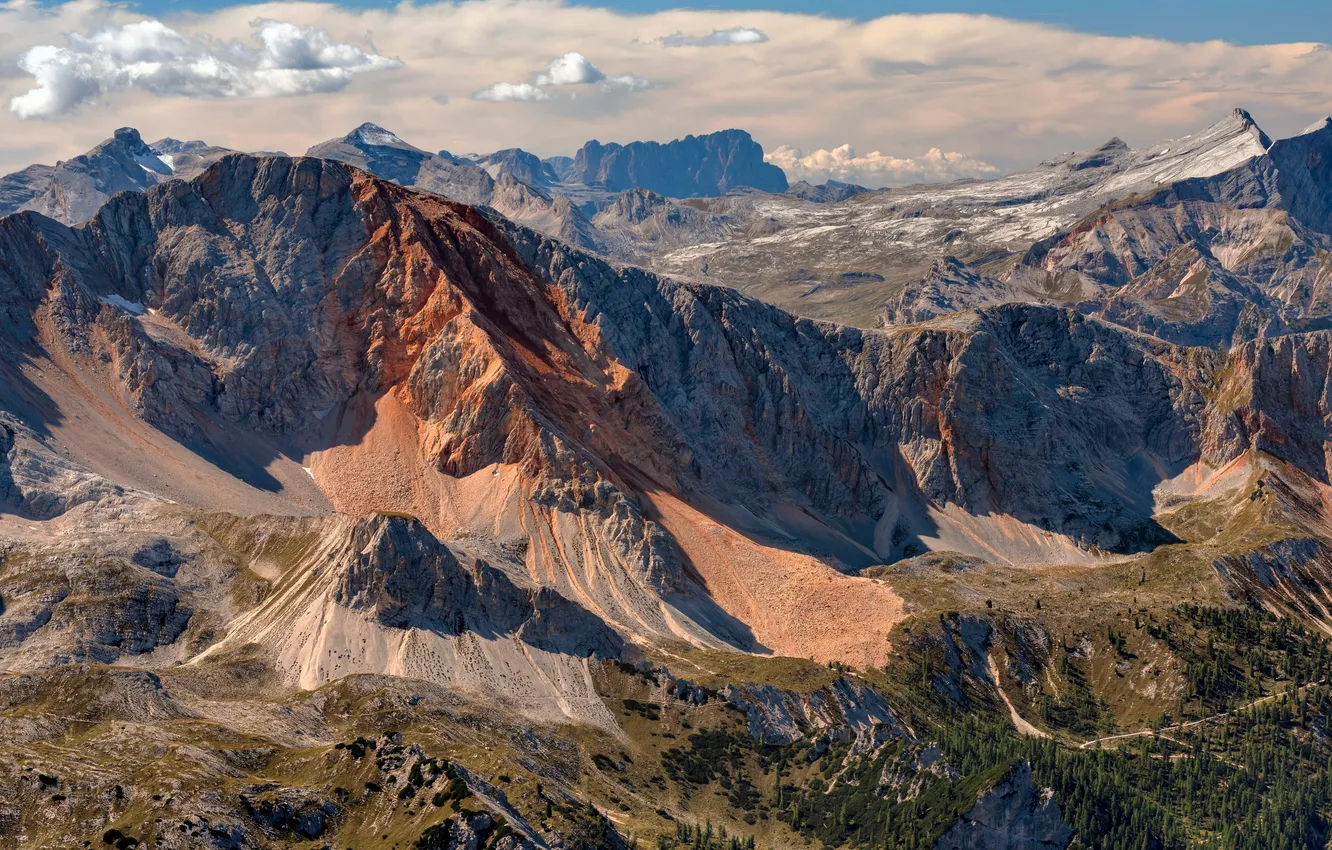 Photo wallpaper sky, mountains, italy
