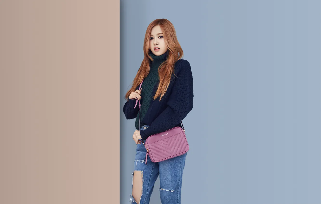 Photo wallpaper rose, Wallpaper for desktop, Kpop, 16:9, Blackpink, 3840x2160, Korean singer, Rosanna Pak
