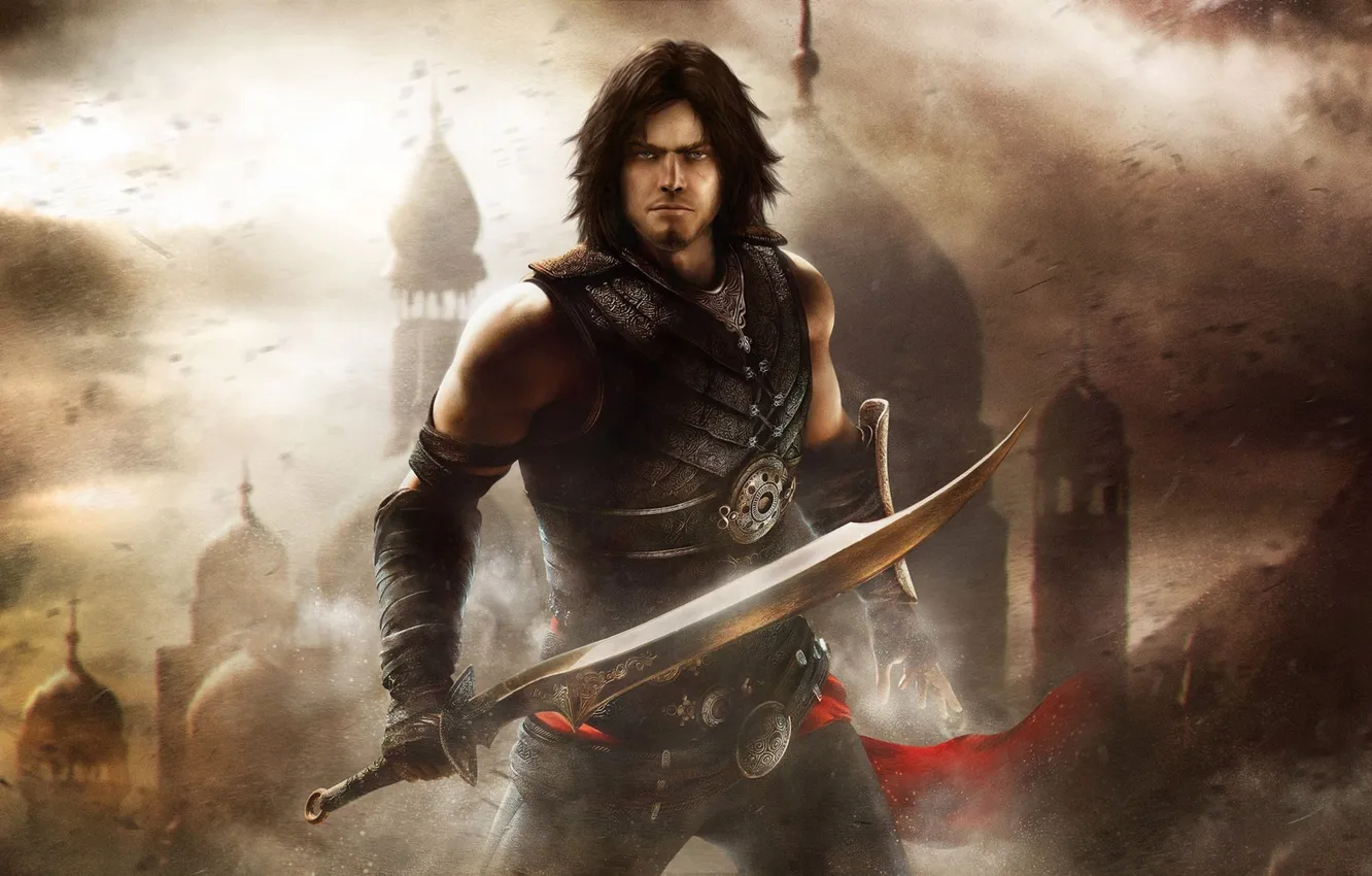 Photo wallpaper Sands, games, warrior with sword, Prince of Persia: the Forgotten sands