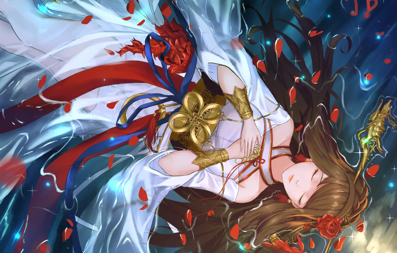 Photo wallpaper water, girl, lies, Dungeon Fighter Online