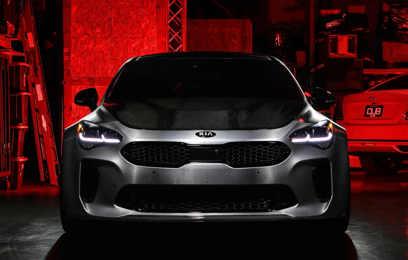 Photo wallpaper Kia, 2018, DUB, Stinger GT, SEMA 2018