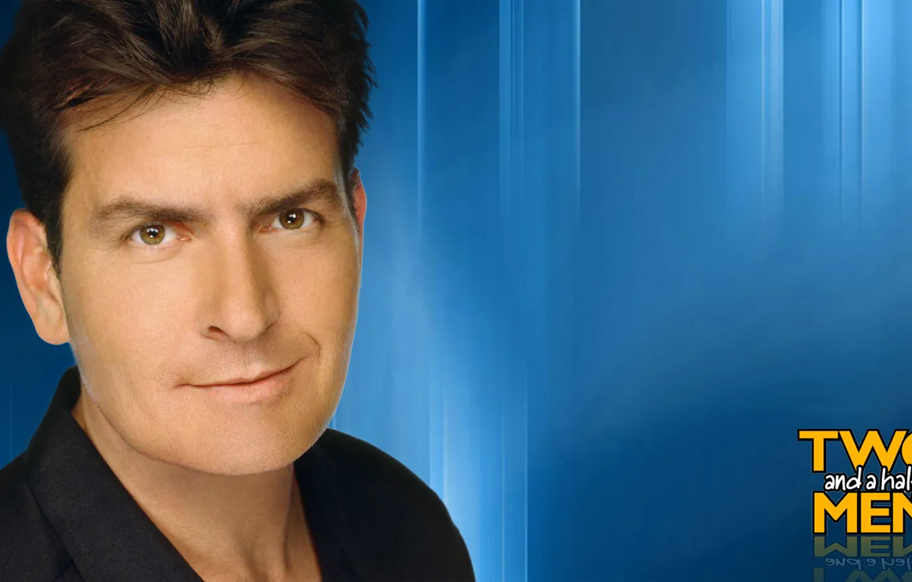 Photo wallpaper look, face, actor, the series, Charlie Sheen, Two and a half men, Two and a …