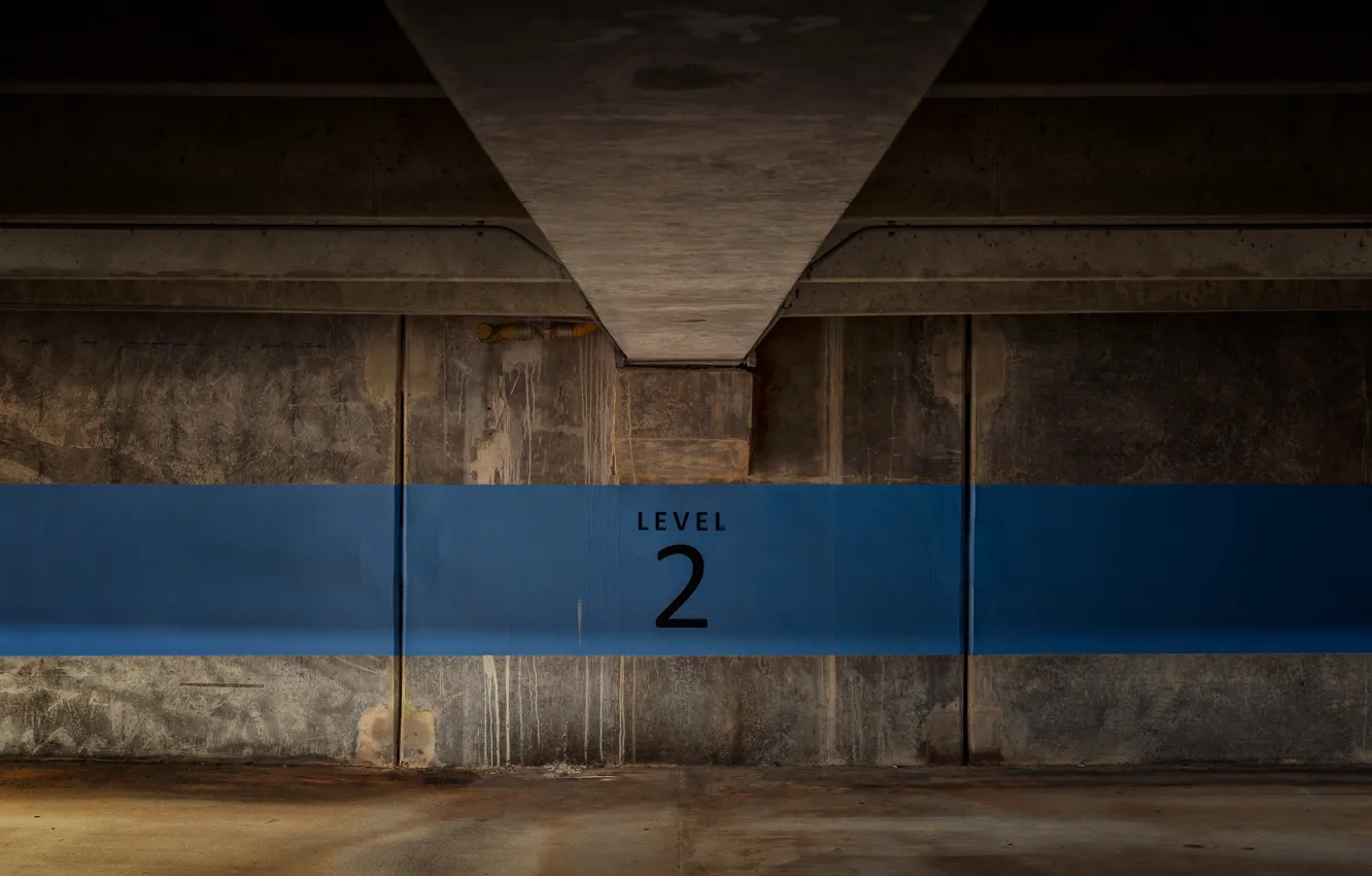 Photo wallpaper background, level, underground Parking