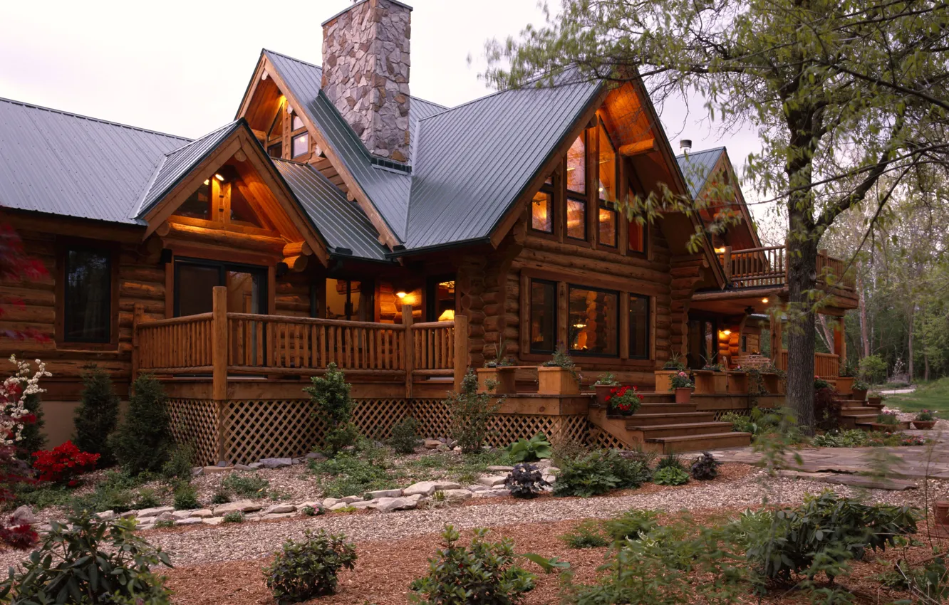 Photo wallpaper home, the evening, window, twilight