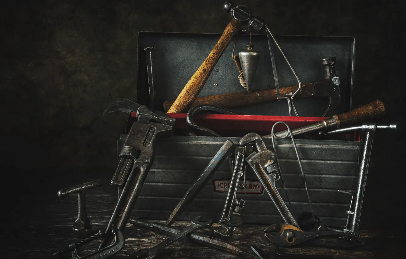Photo wallpaper background, tool, workshop