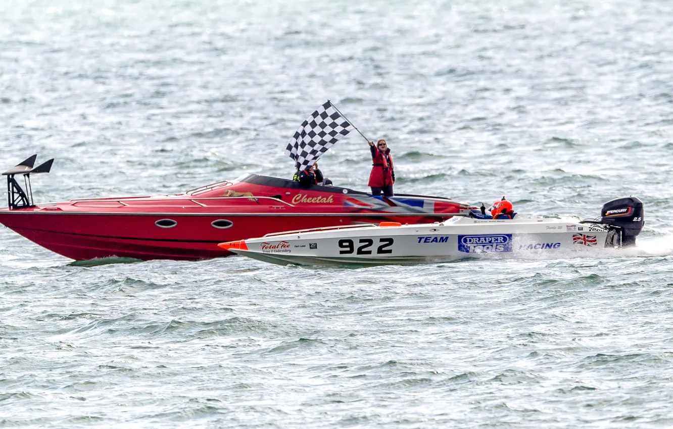 Photo wallpaper race, boat, speed