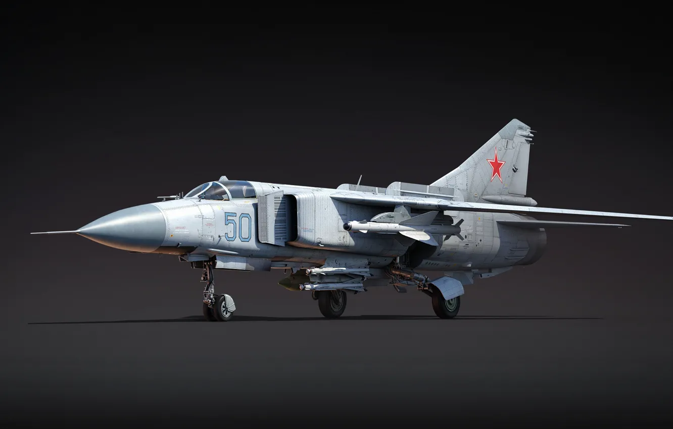 Photo wallpaper USSR, multi-role fighter, OKB MiG, The MiG-23ML