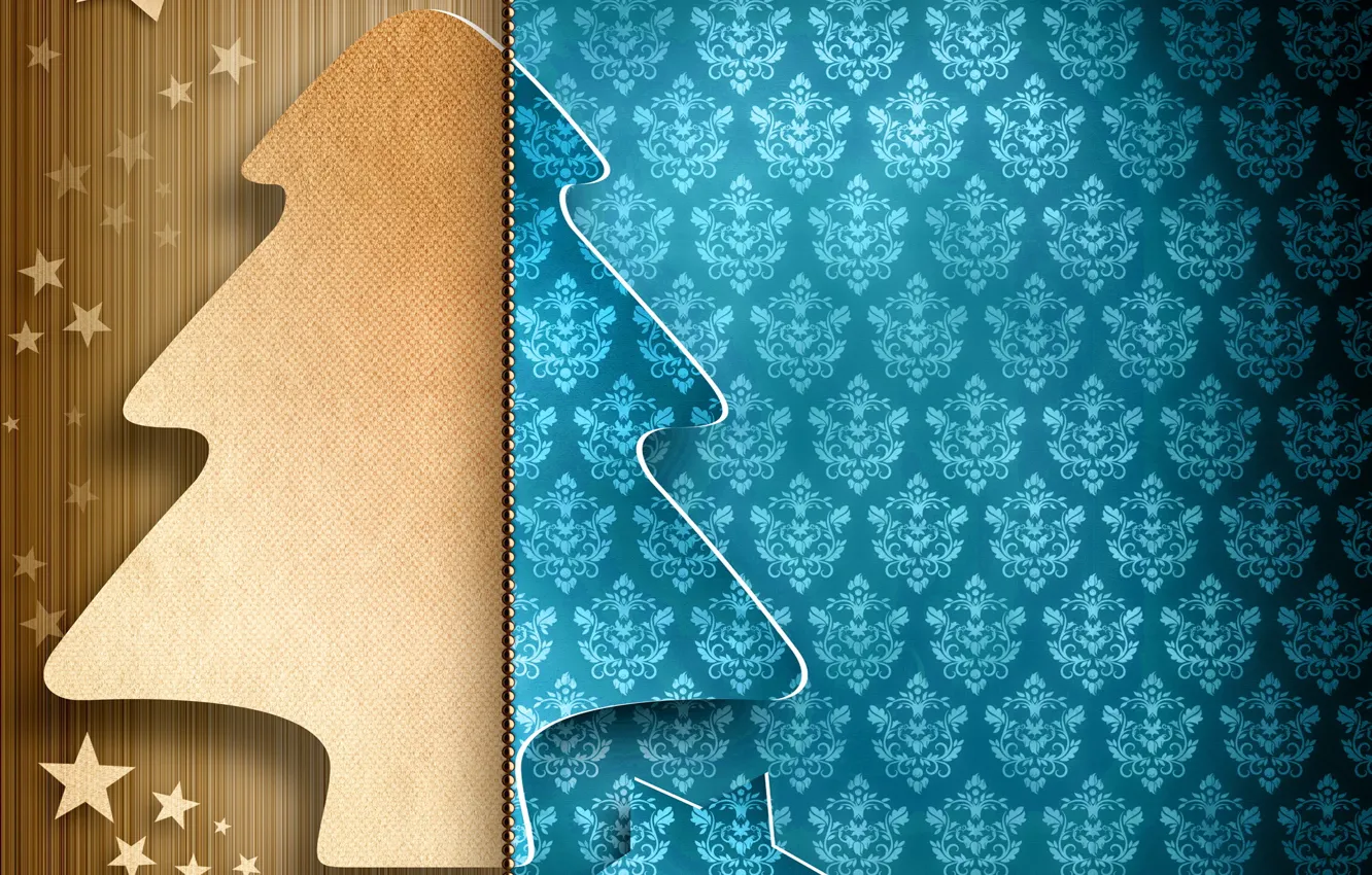 Photo wallpaper decoration, balls, Wallpaper, tree, new year, Christmas, Christmas, stars