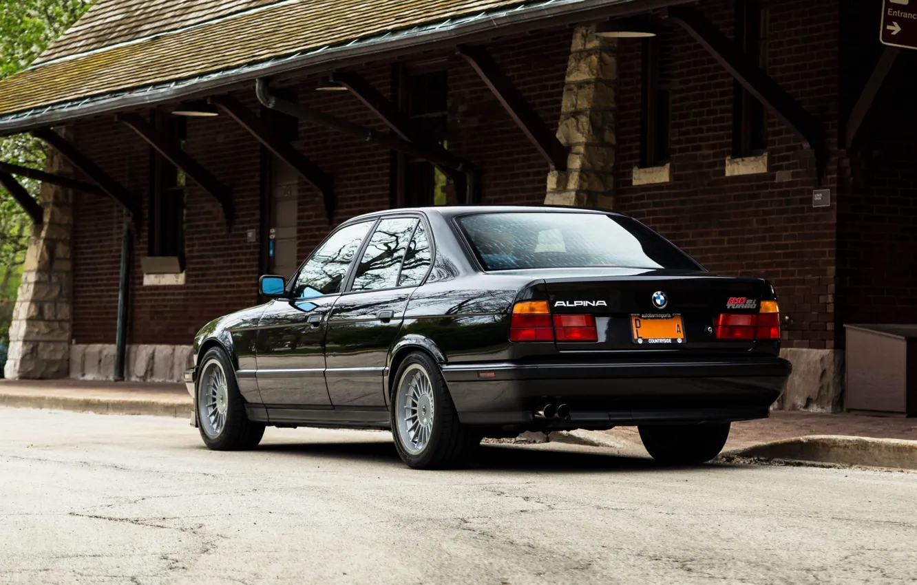 Photo wallpaper BMW, E34, Biturbo, Alpina, B10, 3.5