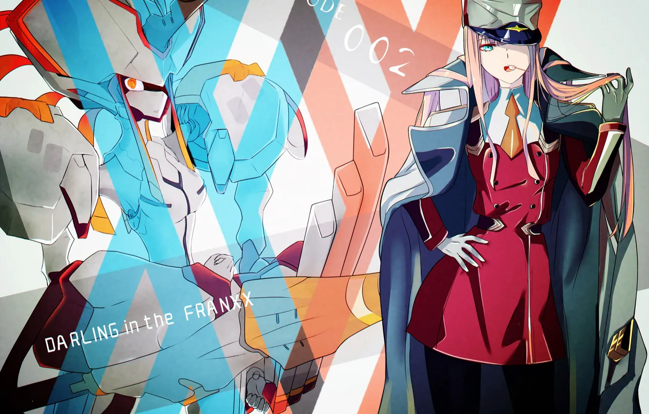 Photo wallpaper girl, 002, Darling In The Frankxx, Cute in France, Zero Two, Franks