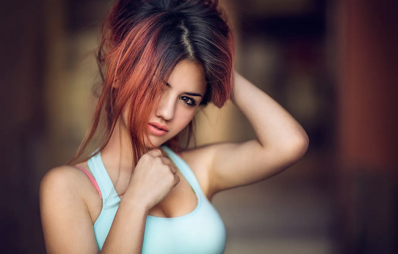 Photo wallpaper look, girl, hair, portrait, Mike, photographer, DAVID MAS