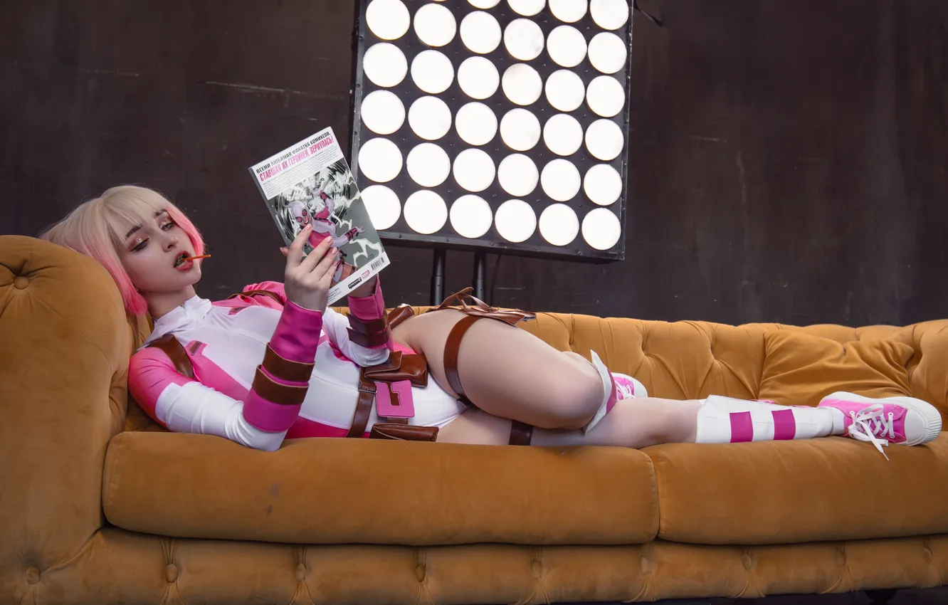 Photo wallpaper girl, Gwenpool, hologana, cosplay, style