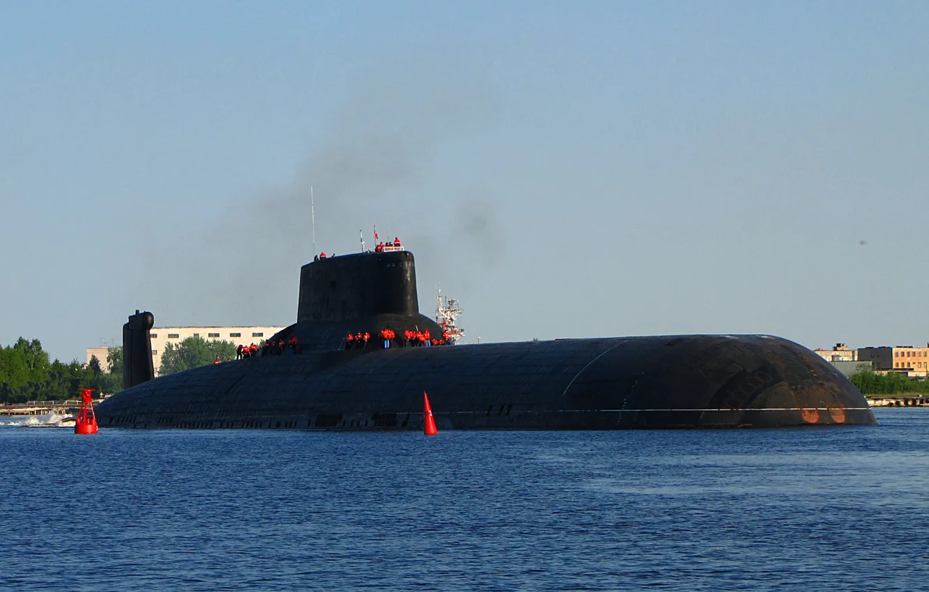 Photo wallpaper Navy, Dmitry Donskoy, the world's largest, the nuclear-powered ship, missile submarine
